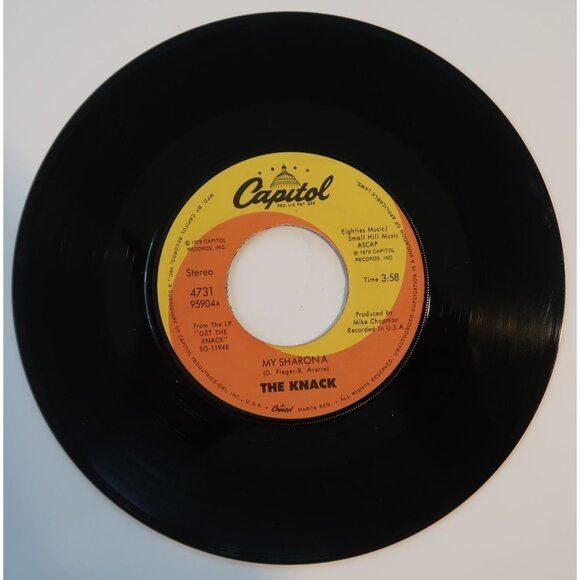 THE KNACK My Sharona & Let Me Out Capitol Records 7" Vinyl Record 45 RPM 1979 - Picture 1 of 4